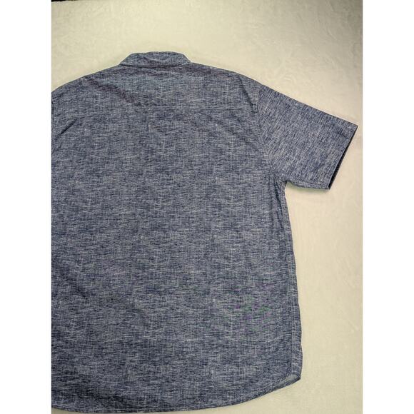 Company Eighty One RN 64866 Size 3XL Blue Short Sleeve Button Up w/Pearl Button - Picture 13 of 13